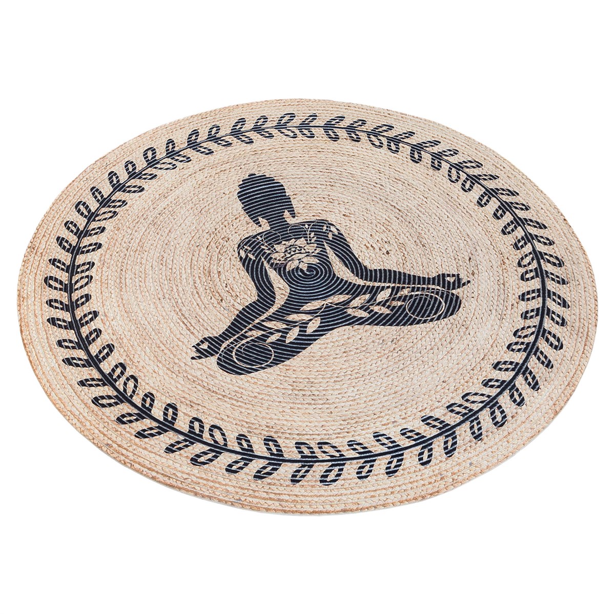 Baskılı Motifli Kilim Yıkanabilir Makine Dokuma JÜT BASKILI 050