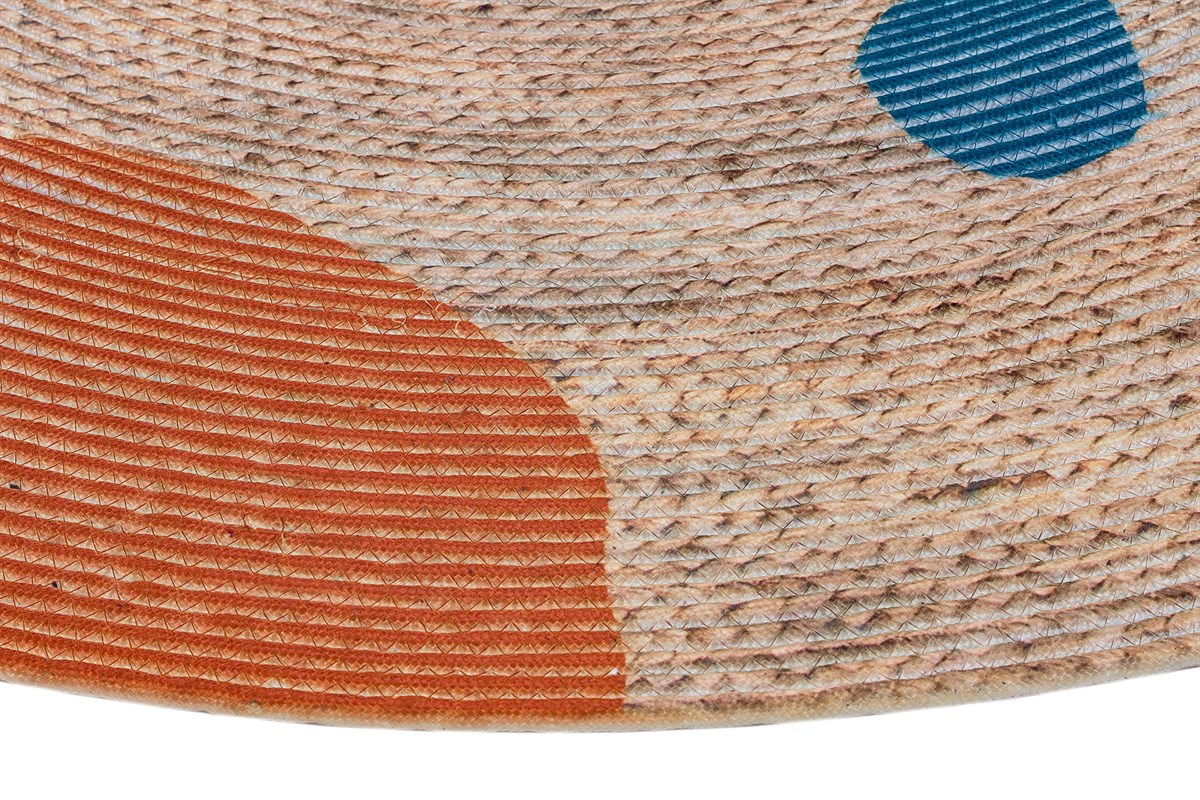 Baskılı Motifli Kilim Yıkanabilir Makine Dokuma JÜT BASKILI 054