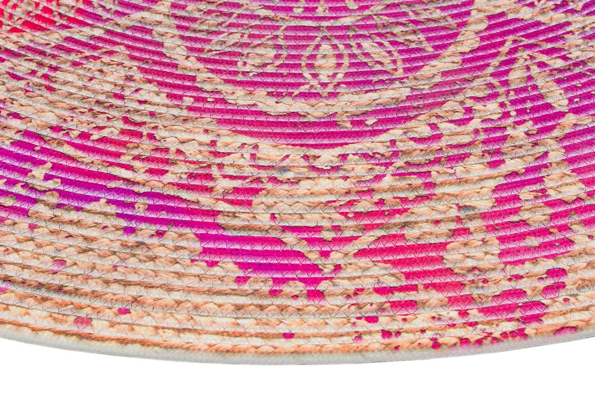 Baskılı Motifli Kilim Yıkanabilir Makine Dokuma JÜT BASKILI 055