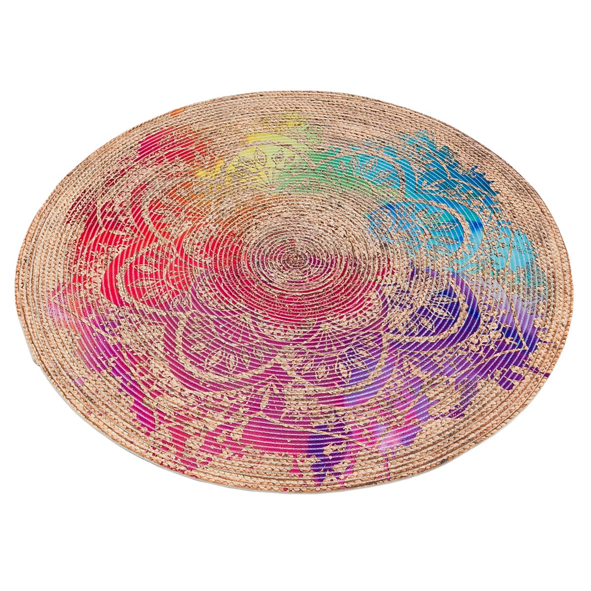 Baskılı Motifli Kilim Yıkanabilir Makine Dokuma JÜT BASKILI 055