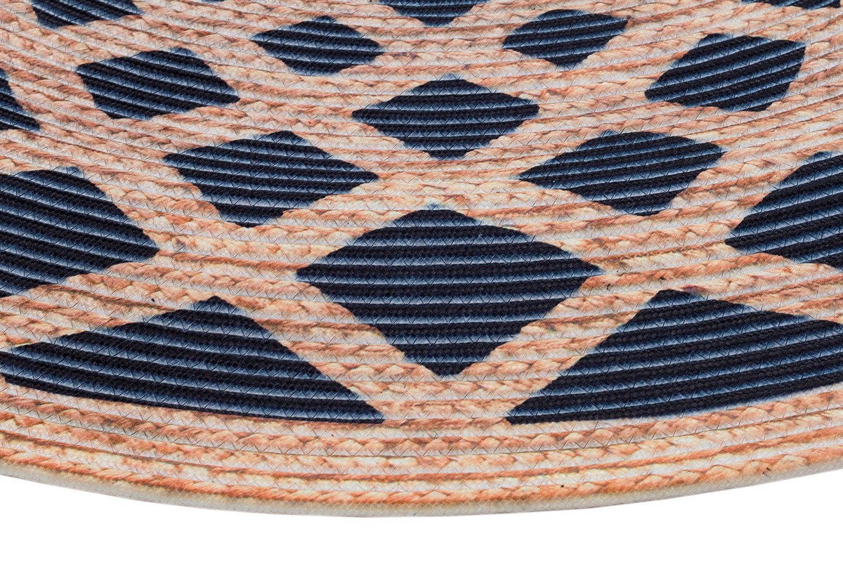 Baskılı Motifli Kilim Yıkanabilir Makine Dokuma JÜT BASKILI 058