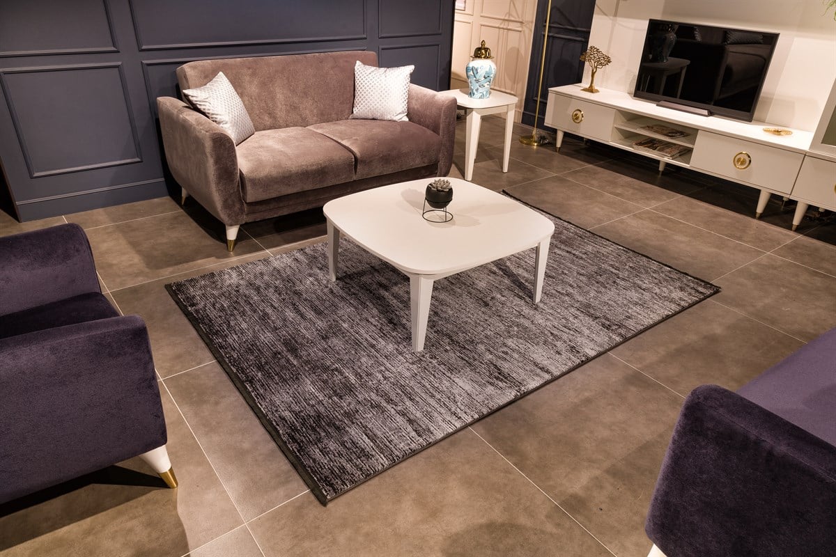 Yıkanabilir Halı Makine Dokuma Mavera Serisi Mavera 210 Antrasit