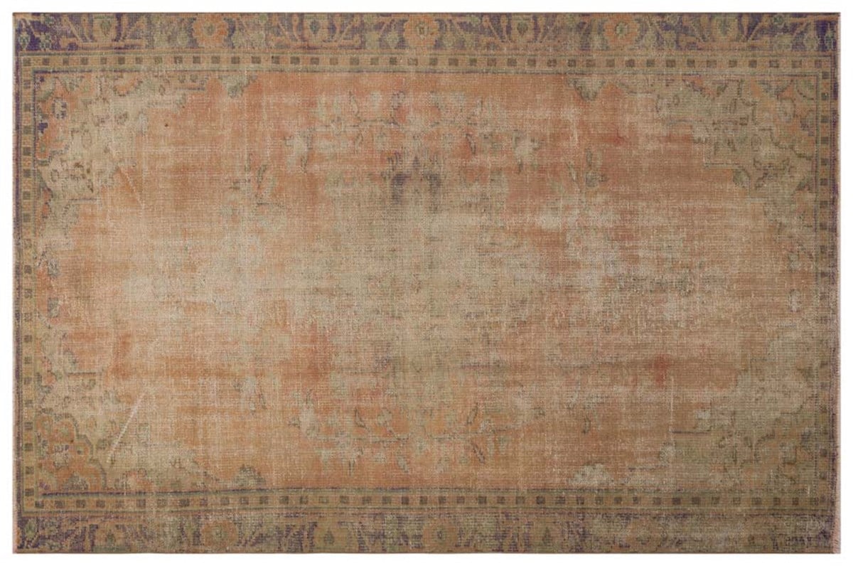 El Dokuma %100 Yün Türk Vintage Halı Yerli Üretim Ölçü;166x248