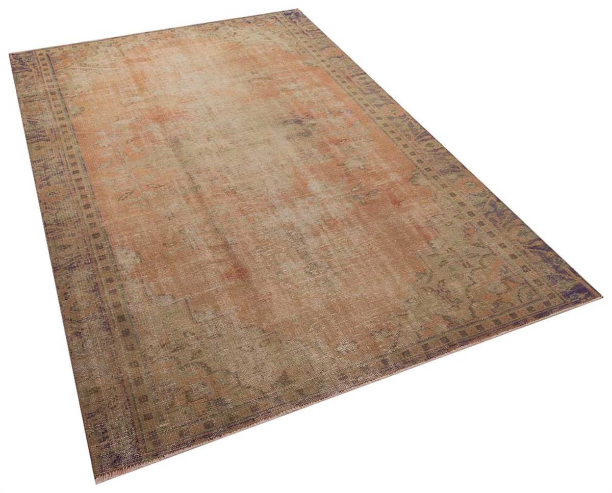 El Dokuma %100 Yün Türk Vintage Halı Yerli Üretim Ölçü;166x248
