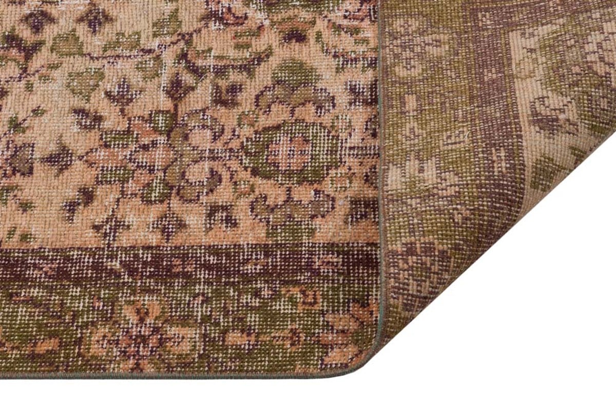El Dokuma %100 Yün Türk Vintage Halı Yerli Üretim Ölçü;102x205