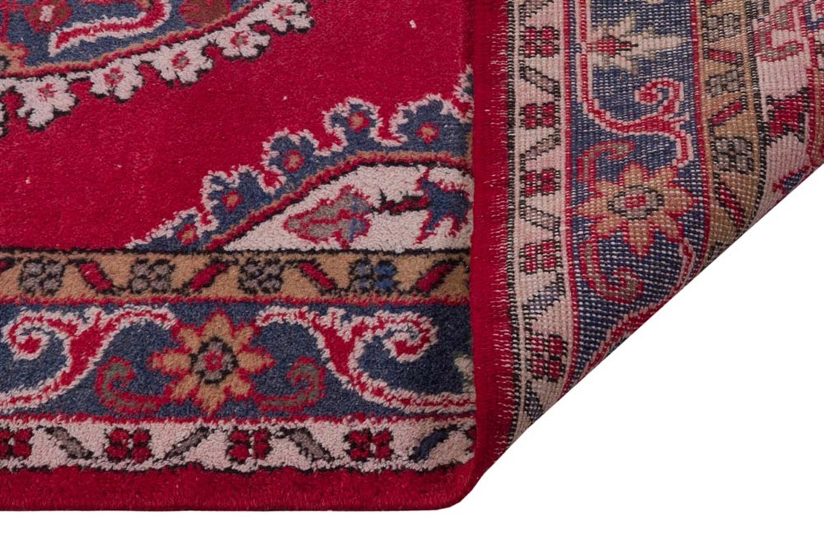El Dokuma %100 Yün Türk Vintage Halı Yerli Üretim Ölçü;123x210