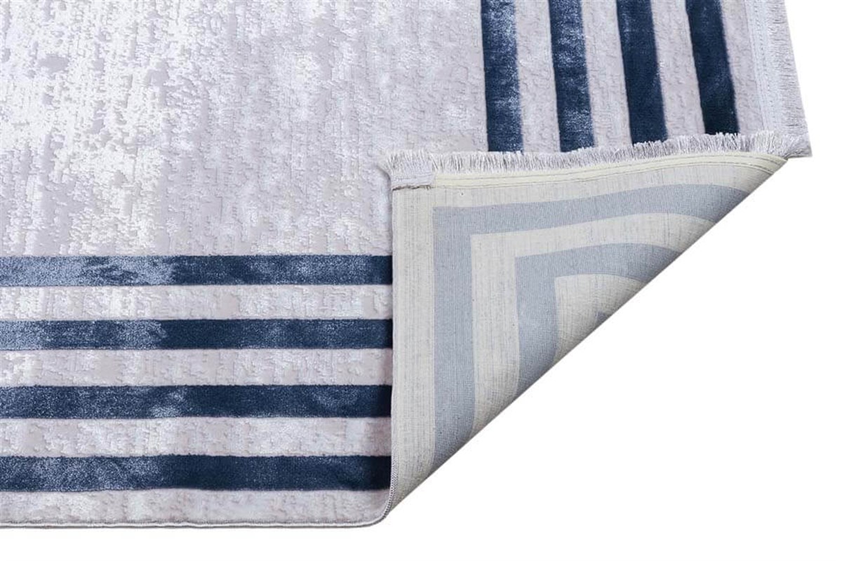 Modern Makine Dokuma Halı Poem Serisi PoemPm04 Mavi