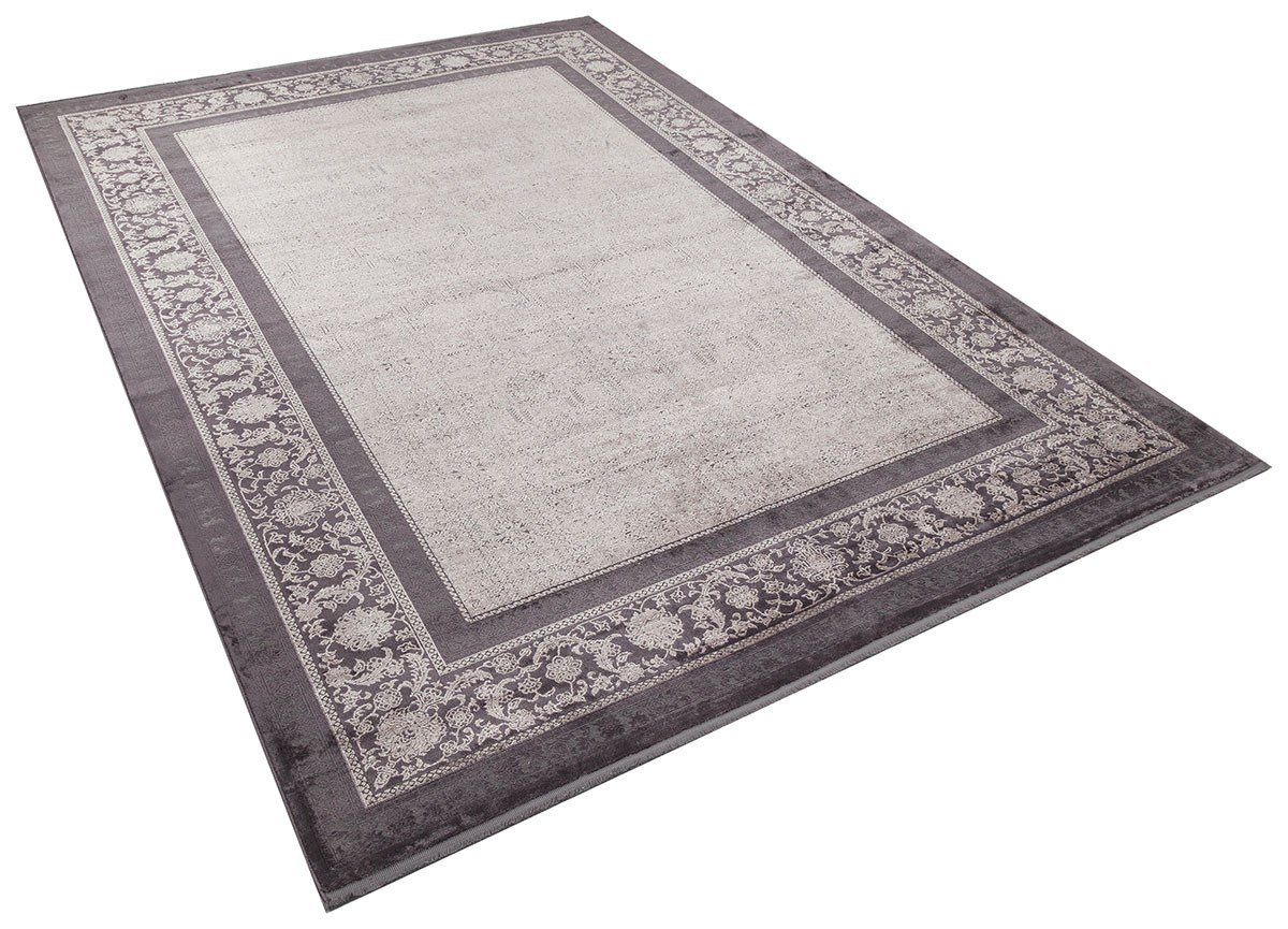 Modern Makine Halısı Yumuşak Yıkanabilir Riva Serisi Riva 8719 Gri/Kahverengi