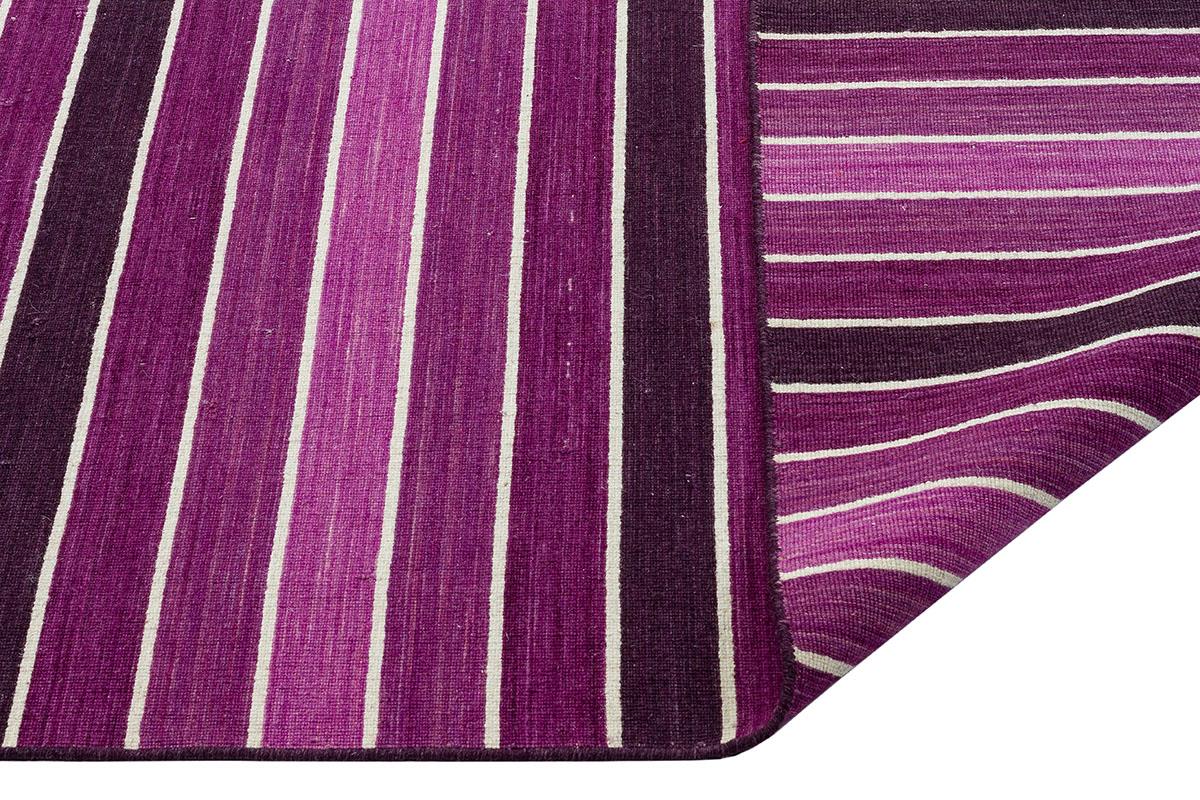 STRIPY AR-3574 PURPLE EL DOKUMA KİLİM