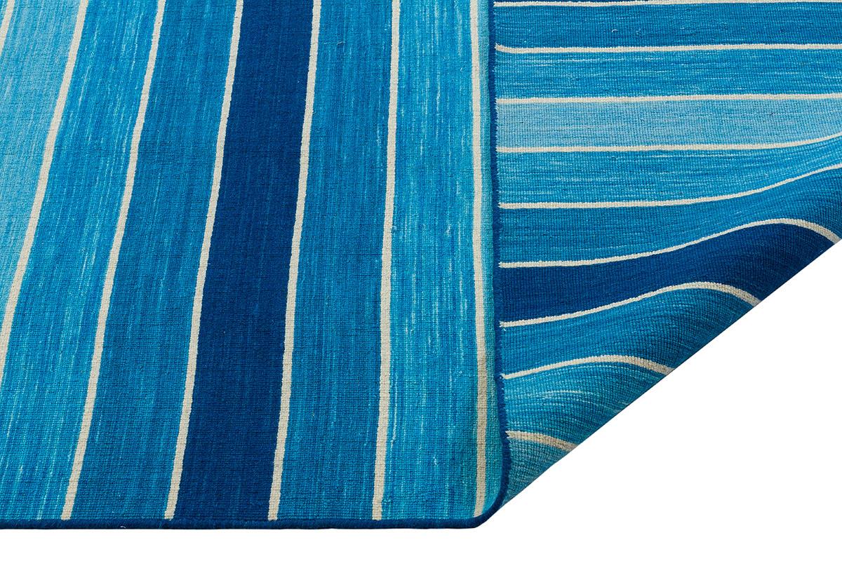 STRIPY AR-3574 TURQUOISE EL DOKUMA KİLİM