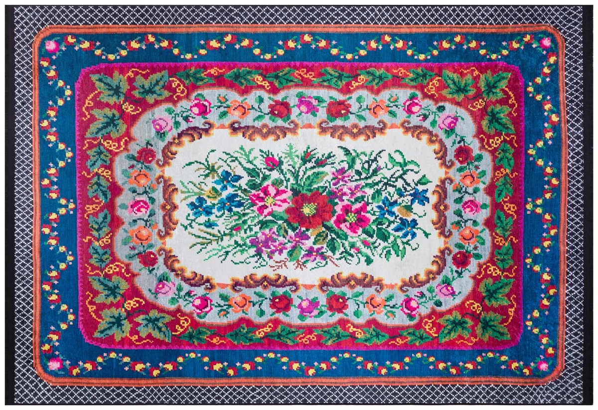 Yıkanabilir Dijital Baskılı Halı Klasik Koleksiyon TRKMN.56