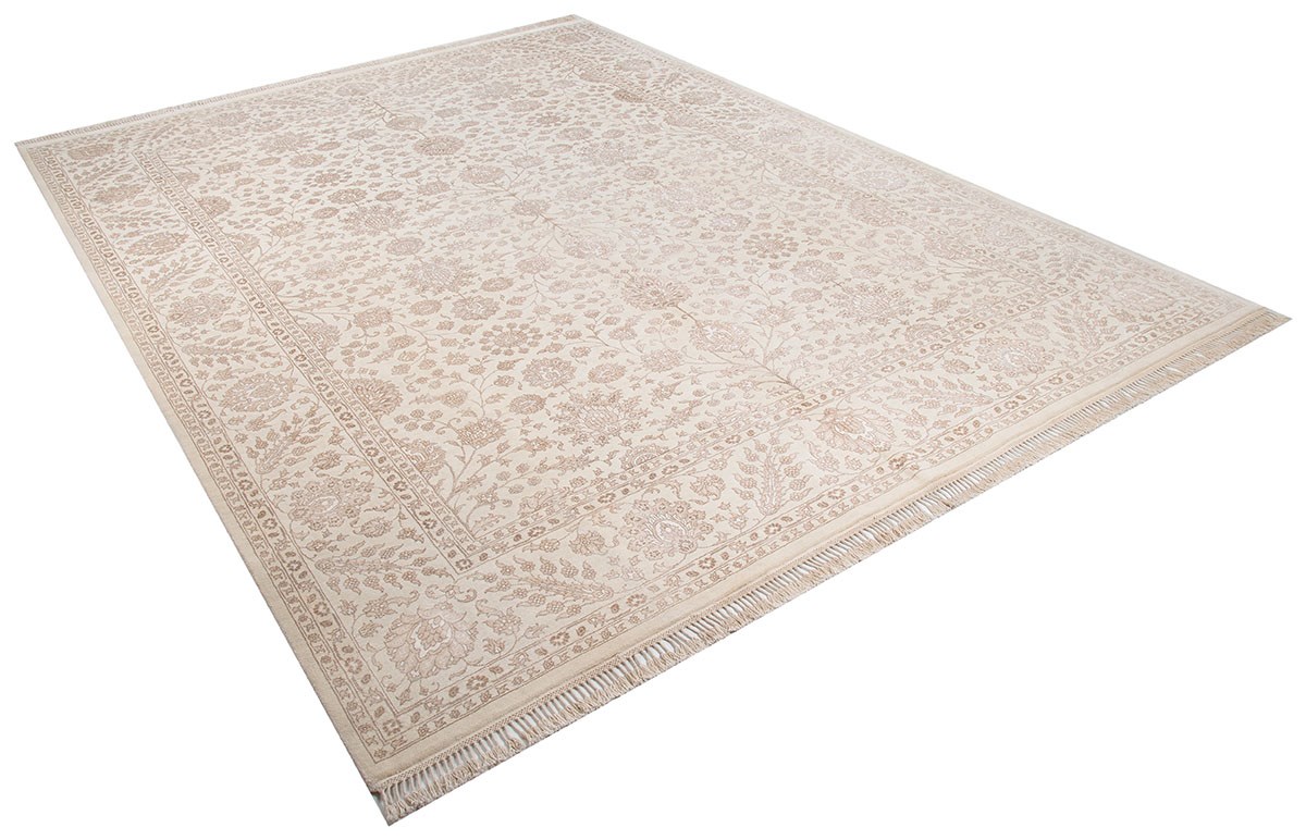%100 Yün Halı Klasik El Dokuma Koleksiyonu VERSAILLES 802 IVORY/BEIGE