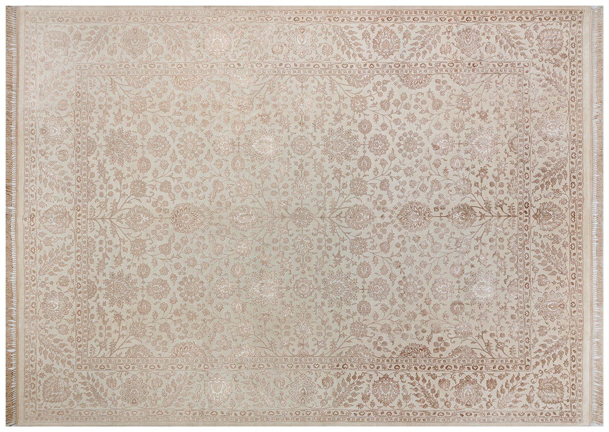 %100 Yün Halı Klasik El Dokuma Koleksiyonu VERSAILLES 802 IVORY/BEIGE