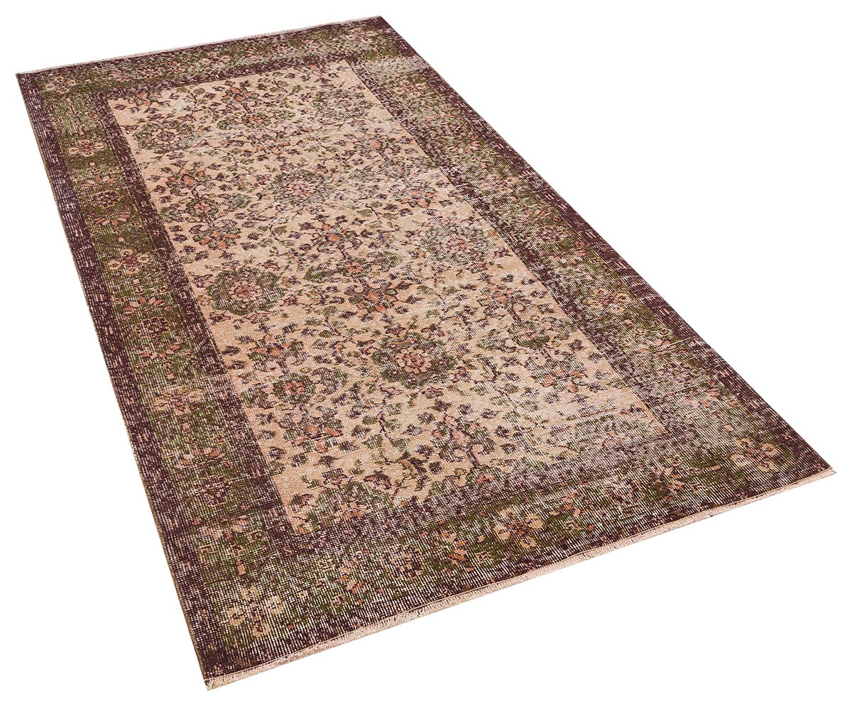 El Dokuma %100 Yün Türk Vintage Halı Yerli Üretim Ölçü;115 x 215