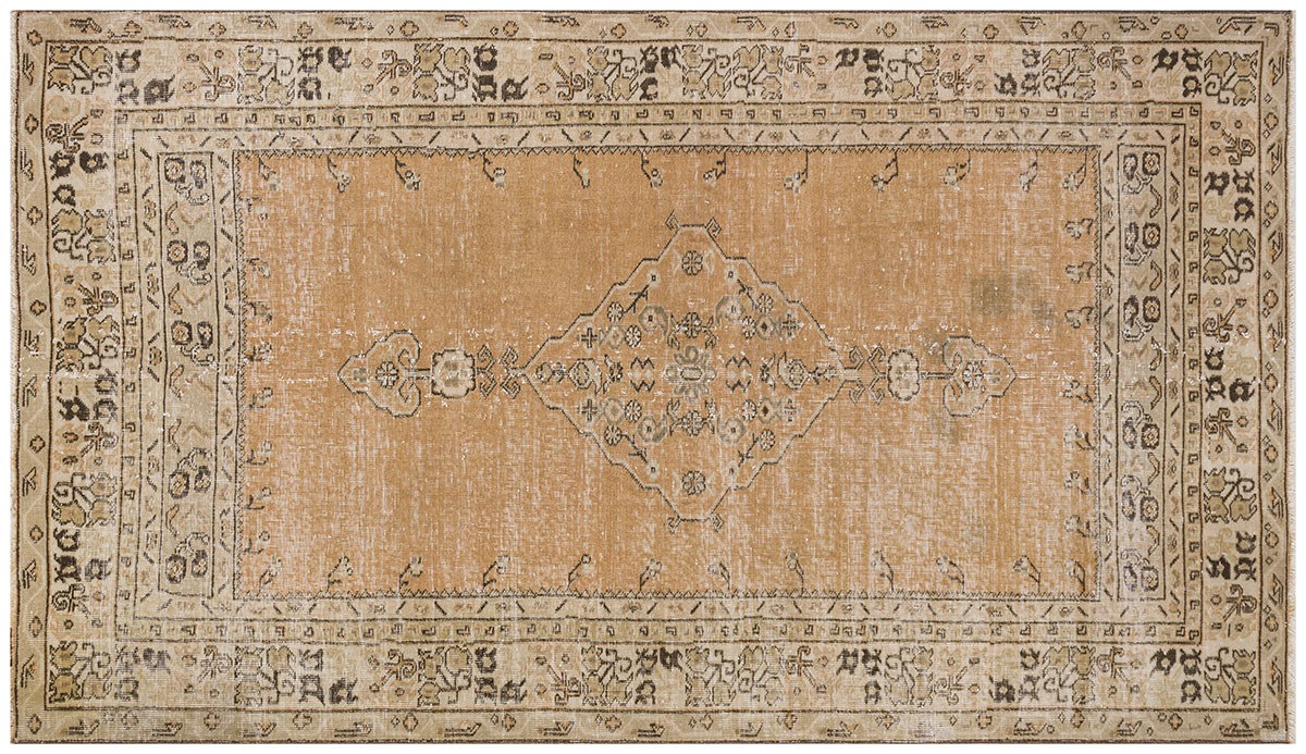 El Dokuma %100 Yün Türk Vintage Halı Yerli Üretim Ölçü;143 x 248