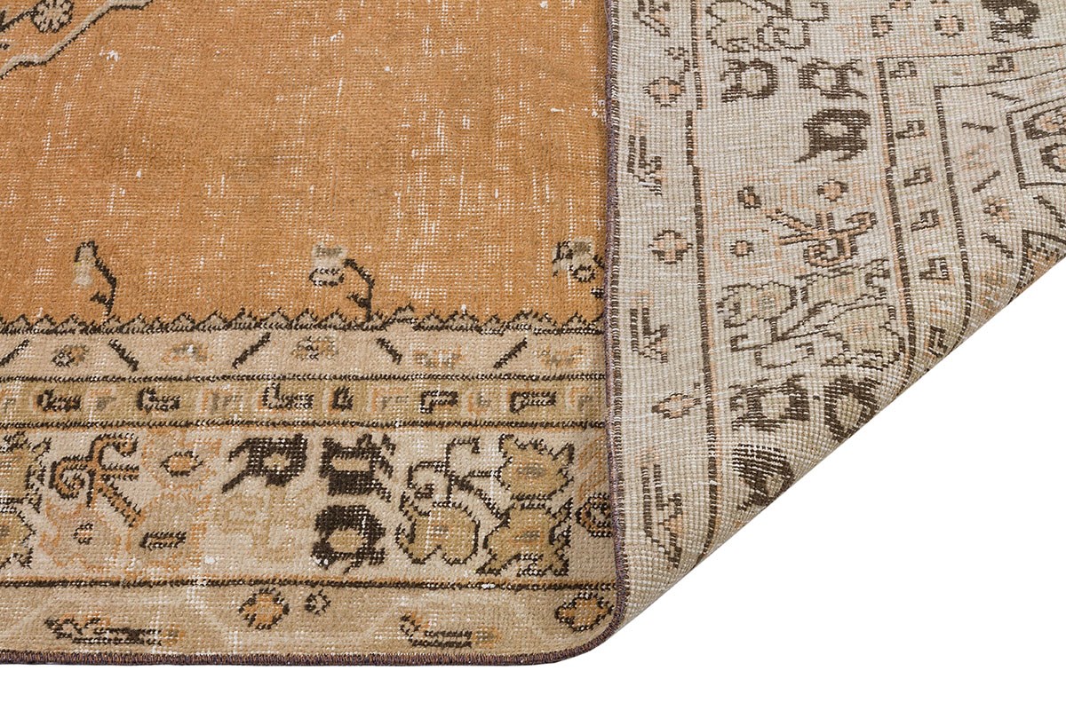 El Dokuma %100 Yün Türk Vintage Halı Yerli Üretim Ölçü;143 x 248