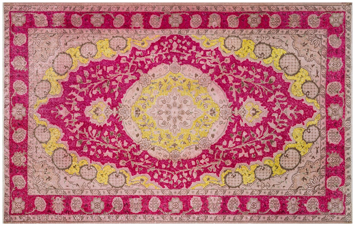 El Dokuma %100 Yün Türk Vintage Halı Yerli Üretim Ölçü;166 x 265