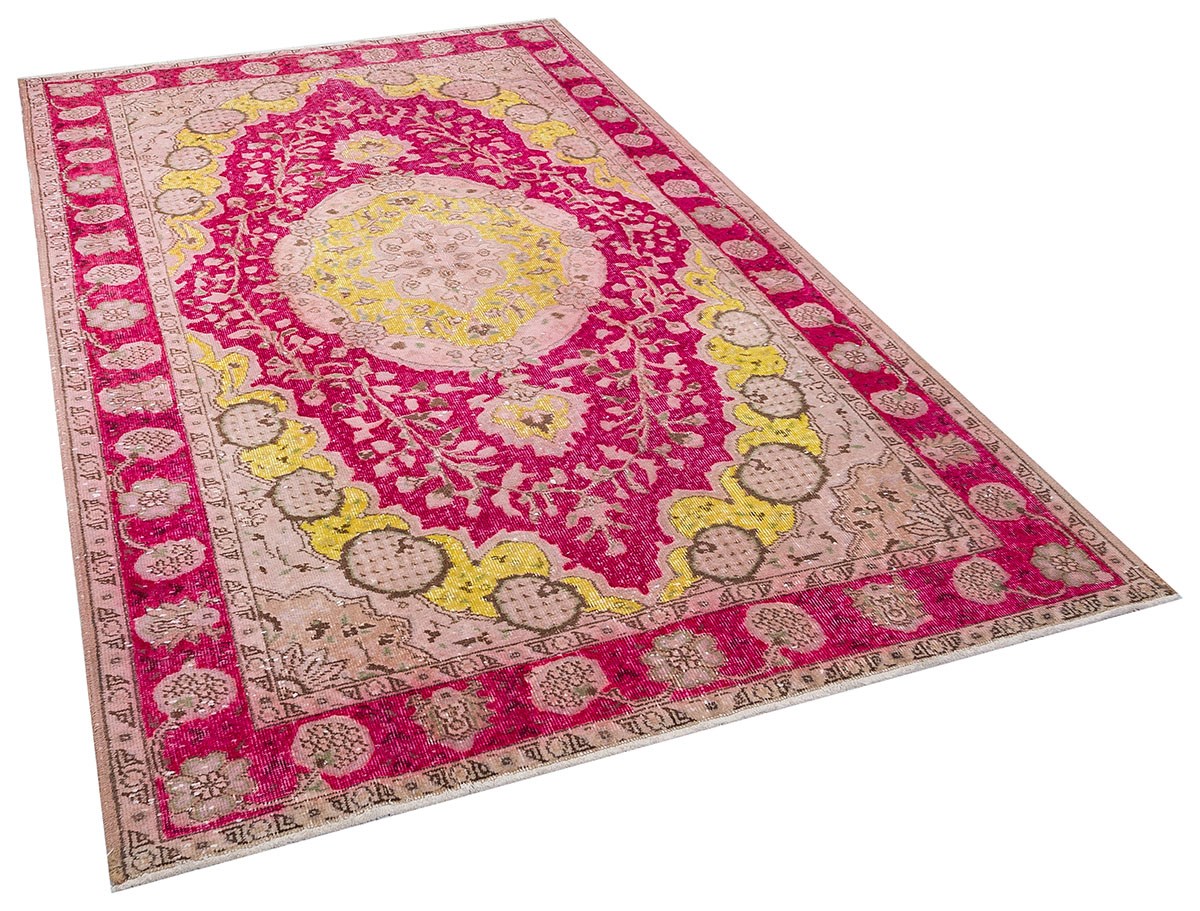 El Dokuma %100 Yün Türk Vintage Halı Yerli Üretim Ölçü;166 x 265