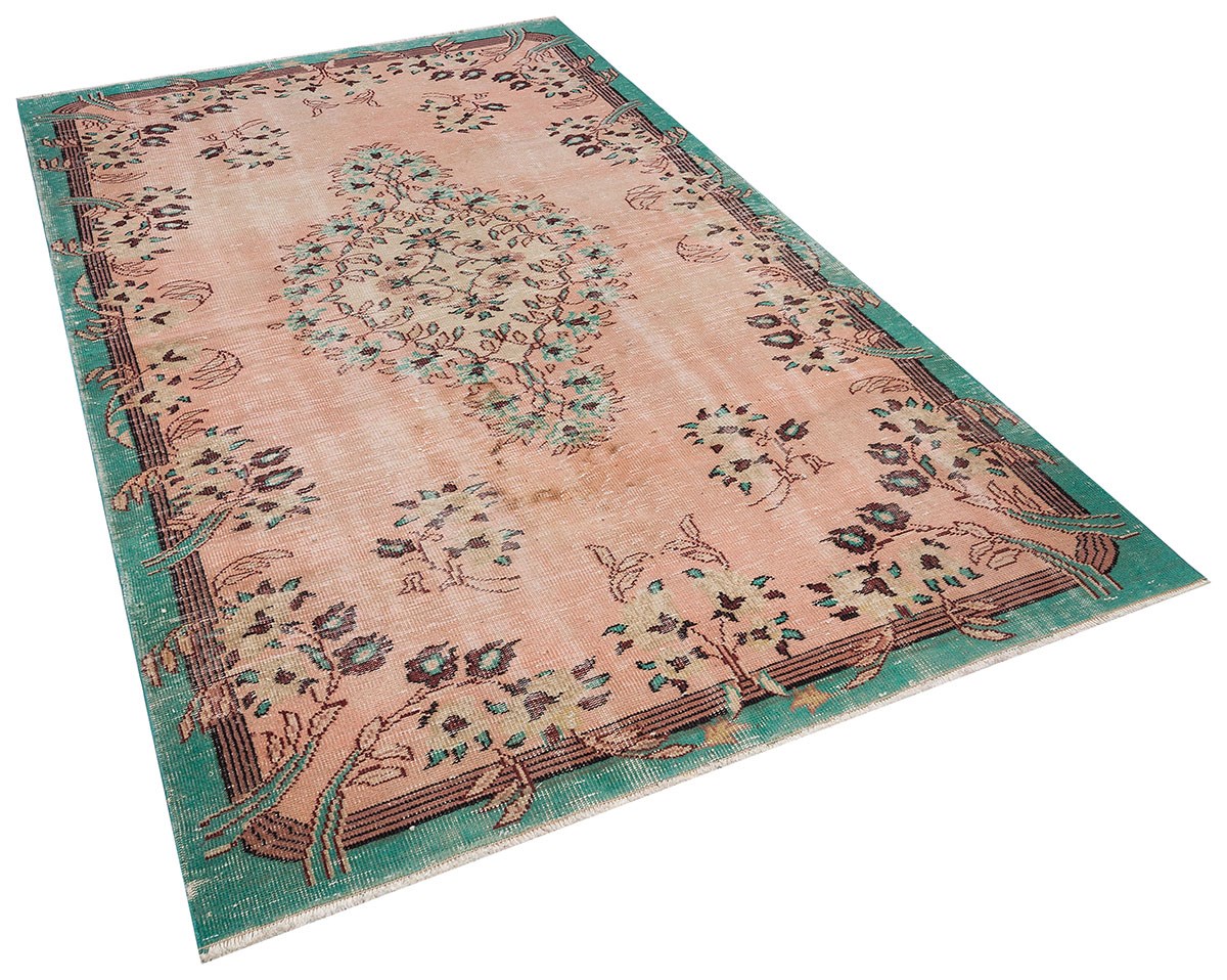 El Dokuma %100 Yün Türk Vintage Halı Yerli Üretim Ölçü;175 x 276