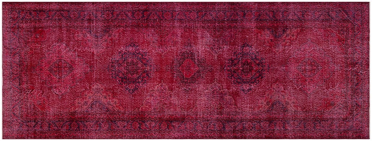 El Dokuma %100 Yün Türk Vintage Halı Yerli Üretim Ölçü;146 x 388