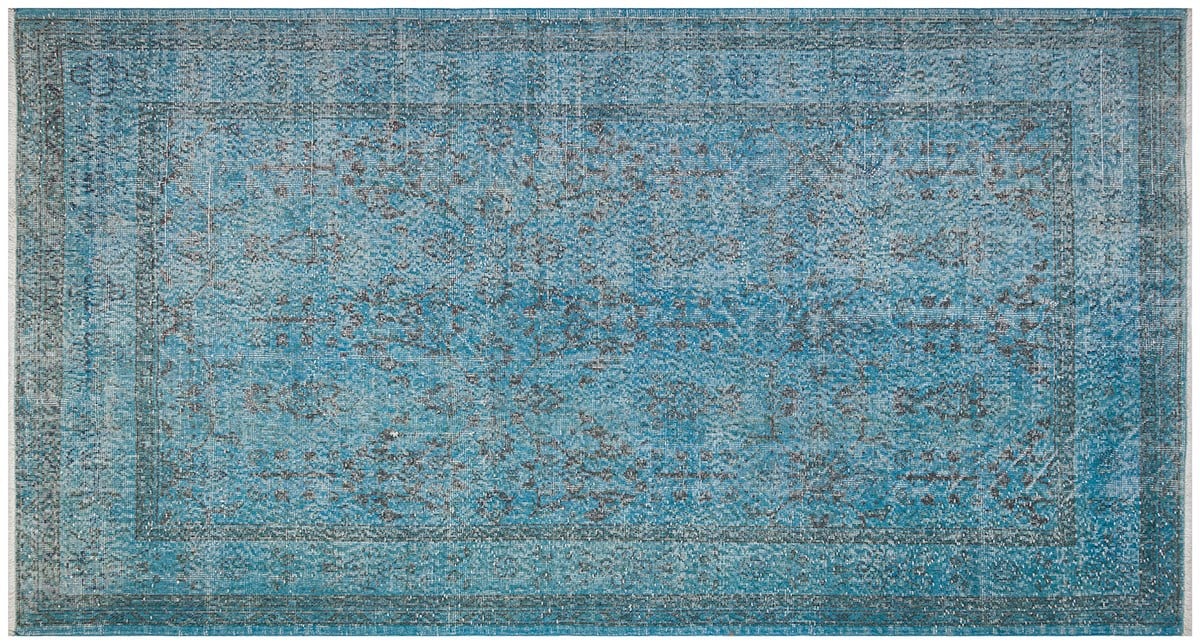 El Dokuma %100 Yün Türk Vintage Halı Yerli Üretim Ölçü;153 x 280