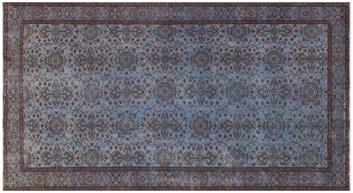 El Dokuma %100 Yün Türk Vintage Halı Yerli Üretim Ölçü;158 x 292