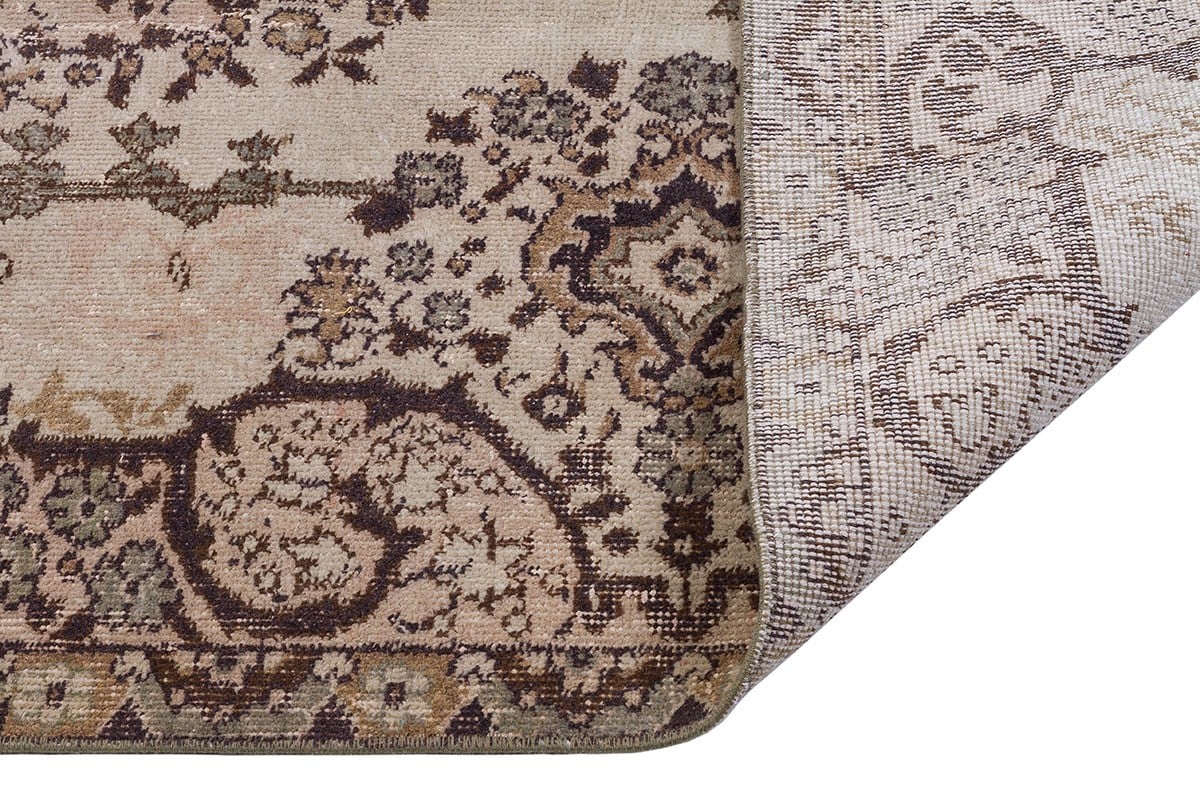 El Dokuma %100 Yün Türk Vintage Halı Yerli Üretim Ölçü;163 x 303