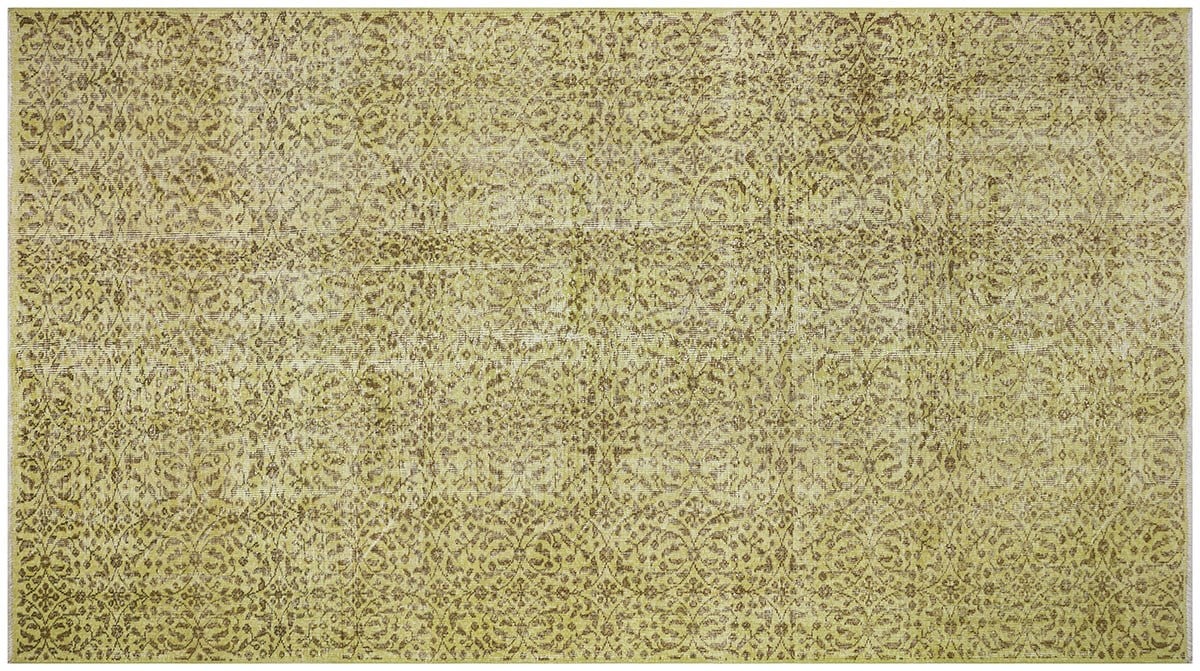El Dokuma %100 Yün Türk Vintage Halı Yerli Üretim Ölçü;170 x 304