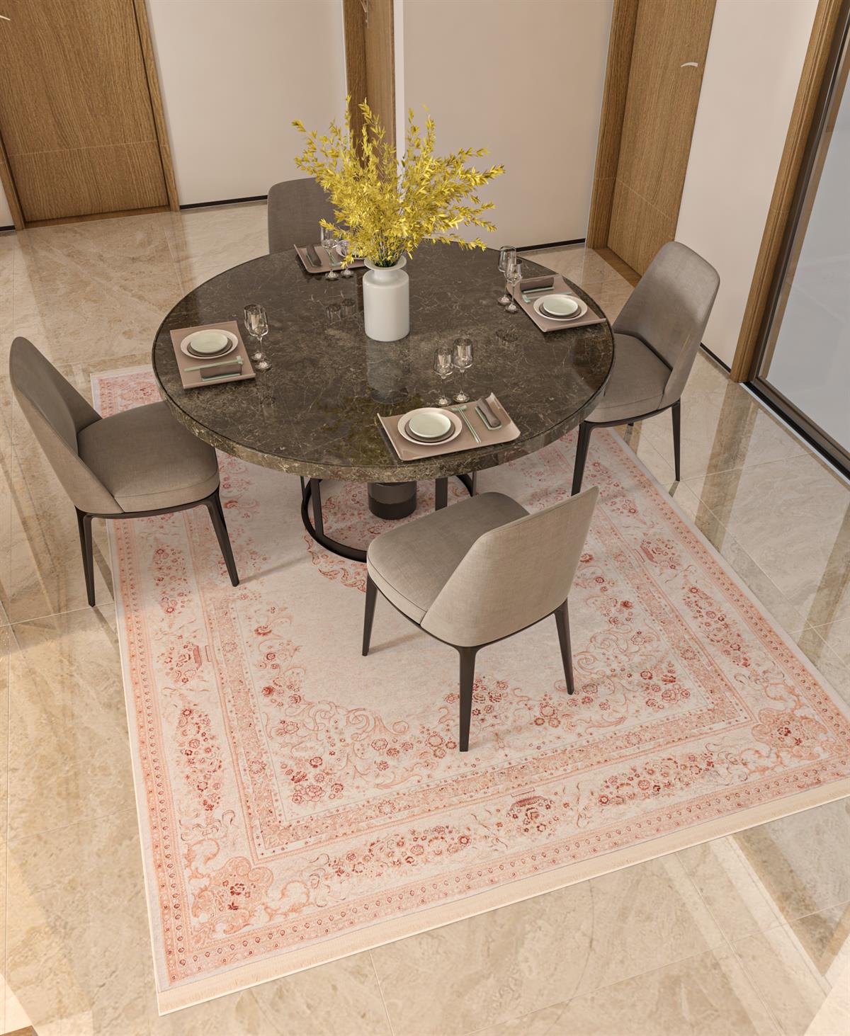 Yıkanabilir Dijital Baskılı Halı Klasik Koleksiyon TRKMN.61