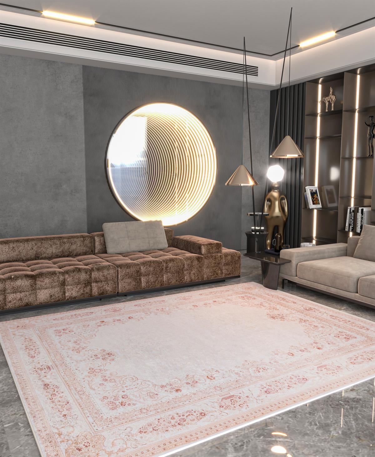 Yıkanabilir Dijital Baskılı Halı Klasik Koleksiyon TRKMN.59