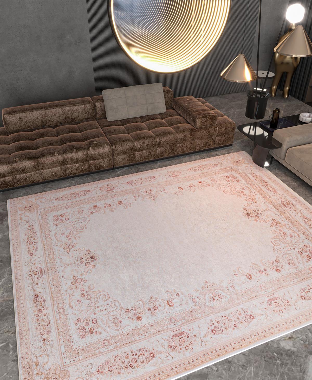 Yıkanabilir Dijital Baskılı Halı Klasik Koleksiyon TRKMN.59