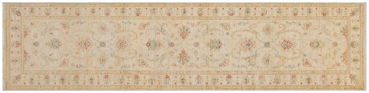 Afganistan Üretim El Dokuma Afgan Halısı % 100 Yün ZIEGLER 072x300cm