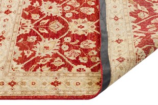 Afgan Uşak El Dokuma Halı Ziegler % 100 Yün Afganistan Üretim Ölçü;92 x 144