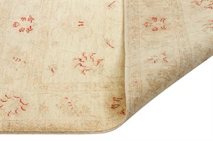 Afgan Uşak El Dokuma Halı Ziegler % 100 Yün Afganistan Üretim Ölçü;99 x 138