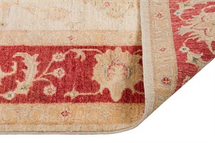 Afgan Uşak El Dokuma Halı Ziegler % 100 Yün Afganistan Üretim Ölçü;172 x 246