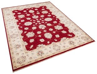 Afgan Uşak El Dokuma Halı Ziegler % 100 Yün Afganistan Üretim Ölçü;176 x 233