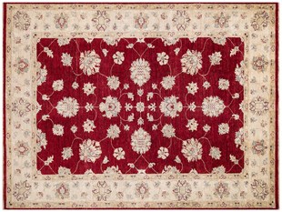 Afgan Uşak El Dokuma Halı Ziegler % 100 Yün Afganistan Üretim Ölçü;176 x 233