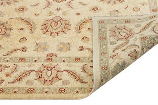 Afgan Uşak El Dokuma Halı Ziegler % 100 Yün Afganistan Üretim 183x183cm 3.35m2 EL HALISI