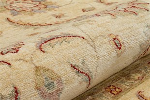 Afgan Uşak El Dokuma Halı Ziegler % 100 Yün Afganistan Üretim 183x183cm 3.35m2 EL HALISI