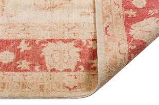 Afgan Uşak El Dokuma Halı Ziegler % 100 Yün Afganistan Üretim Ölçü;208 x 295