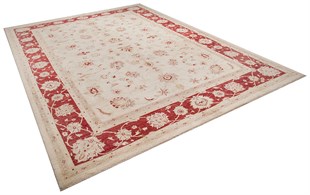 Afgan Uşak El Dokuma Halı Ziegler % 100 Yün Afganistan Üretim ZIEGLER P3P2