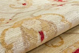 Afgan Uşak El Dokuma Halı % 100 Yün Afganistan Üretim ZIEGLER Ölçü;122 x 181