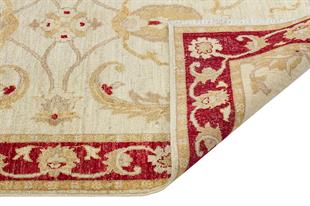 Afgan Uşak El Dokuma Halı % 100 Yün Afganistan Üretim ZIEGLER Ölçü;122 x 181