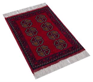 ALLMODE AFGAN KUNDOOZ DSN391 EL DOKUMA HALI Ölçü;43x60cm 0.26m2