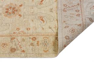 ALLMODE AFGAN UŞAĞI INDUS MM004 GOLD/IVORY EL DOKUMA HALI Ölçü;74x341cm 2.52m2