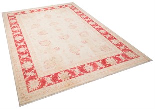 Afganistan Üretim El Dokuma Afgan Halısı % 100 Yün Ölçü;202 x 284