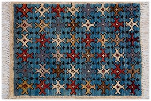 Afgan Uşak El Dokuma Halı % 100 Yün Afganistan Üretim Ölçü;42 x 57