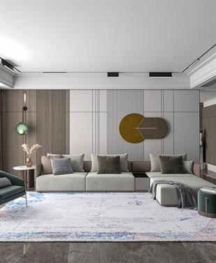 Allmode Dijital Baskılı Halı Modern Koleksiyon TRKMN.1049