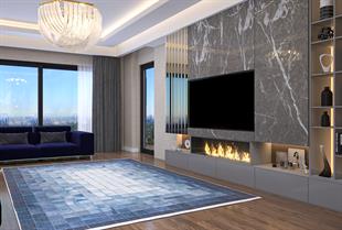 Allmode Dijital Baskılı Halı Modern Koleksiyon MVHy.1853