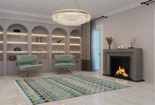 Allmode Dijital Baskılı Halı Modern Koleksiyon MVHy.1086